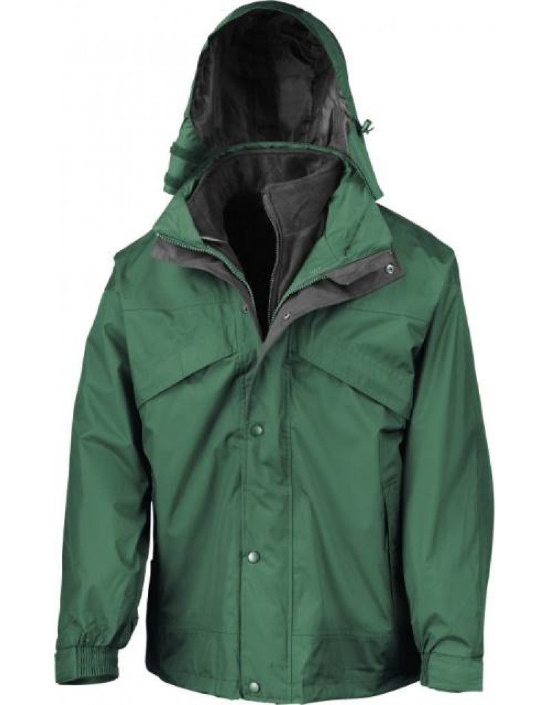 Jachetă 3 în 1 cu fermoar și clemă